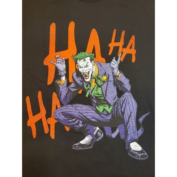 Batman Joker Graphic T-shirt Men's Size XL  Black Civil Assets Collab Short slee - Picture 2 of 6